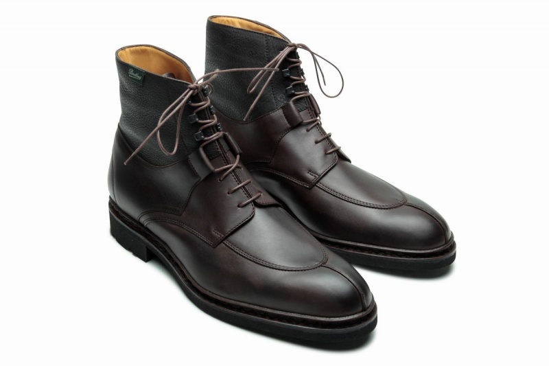 Paraboot Beaumont Stiefeletten Herren Schwarz Braun | HJP2191JE