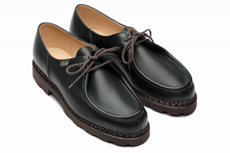 Paraboot Michael Derby Schuhe Herren Grün | ZAR4277ID