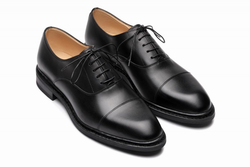 Paraboot Montaigne Oxfords Schuhe Herren Schwarz | QQY4968QV