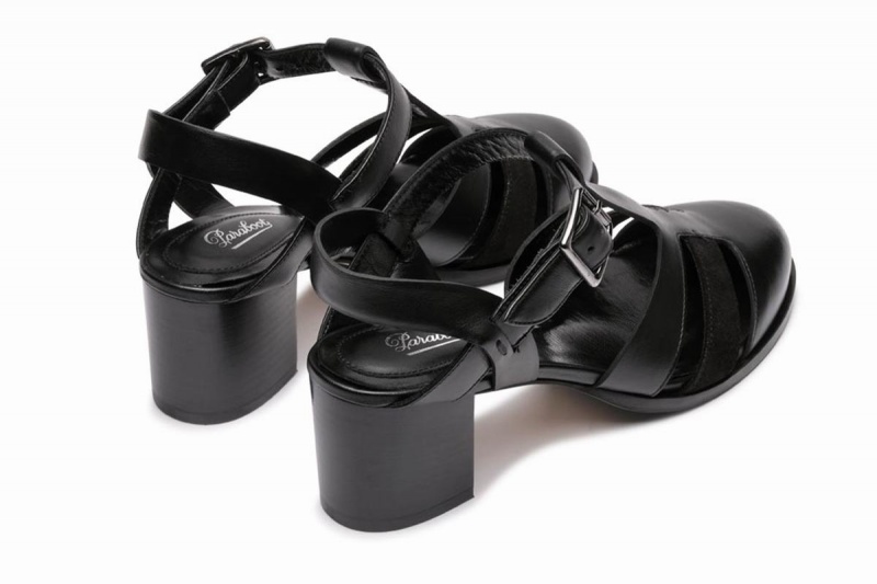 Paraboot Ponza Sandalen Damen Schwarz | RWI4212TK